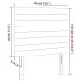 Cabeceros 2 unidades tela gris taupe 80x5x78/88 cm de , Cabeceros y pies de cama - Ref: Foro24-3116450, Precio: 66,94 €, Desc...