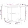 Betongrauer Couchtisch aus Spanplatte, 55,5 x 55,5 x 40 cm von , Couchtisch - Ref: Foro24-810320, Preis: 39,62 €, Rabatt: %
