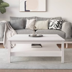 Couchtisch aus massivem weißem Kiefernholz, 100 x 100 x 40 cm von , Couchtisch - Ref: Foro24-814295, Preis: 175,16 €, Rabatt: %