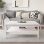 Couchtisch aus massivem weißem Kiefernholz, 100 x 100 x 40 cm von , Couchtisch - Ref: Foro24-814295, Preis: 168,83 €, Rabatt: %