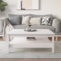 Solid white pine wood coffee table 100x100x40 cm by , Coffee table - Ref: Foro24-814295, Price: 168,18 €, Discount: %