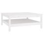 Couchtisch aus massivem weißem Kiefernholz, 100 x 100 x 40 cm von , Couchtisch - Ref: Foro24-814295, Preis: 175,16 €, Rabatt: %
