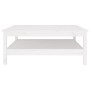 Couchtisch aus massivem weißem Kiefernholz, 100 x 100 x 40 cm von , Couchtisch - Ref: Foro24-814295, Preis: 175,16 €, Rabatt: %