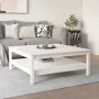 Couchtisch aus massivem weißem Kiefernholz, 100 x 100 x 40 cm von , Couchtisch - Ref: Foro24-814295, Preis: 168,83 €, Rabatt: %