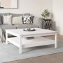 Couchtisch aus massivem weißem Kiefernholz, 100 x 100 x 40 cm von , Couchtisch - Ref: Foro24-814295, Preis: 175,16 €, Rabatt: %