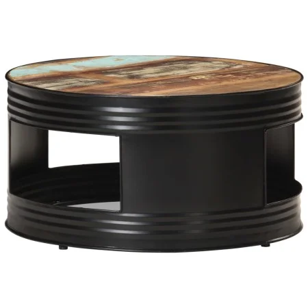 Mesa de centro madera maciza reciclada negra 68x68x36 cm by , Coffee table - Ref: Foro24-321934, Price: 187,47 €, Discount: %