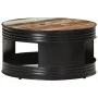 Mesa de centro madera maciza reciclada negra 68x68x36 cm by , Coffee table - Ref: Foro24-321934, Price: 187,47 €, Discount: %