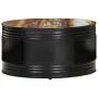 Mesa de centro madera maciza reciclada negra 68x68x36 cm by , Coffee table - Ref: Foro24-321934, Price: 187,47 €, Discount: %