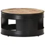 Mesa de centro madera maciza reciclada negra 68x68x36 cm by , Coffee table - Ref: Foro24-321934, Price: 187,47 €, Discount: %