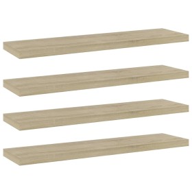 Shelf shelf 4 units Sonoma oak plywood 40x10x1.5cm by , Shelves - Ref: Foro24-805128, Price: 13,08 €, Discount: %