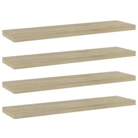 Shelf shelf 4 units Sonoma oak plywood 40x10x1.5cm by , Shelves - Ref: Foro24-805128, Price: 13,48 €, Discount: %