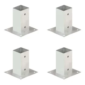 Anker für Pfosten 4 Einheiten verzinktes Metall 71 mm von , Zaunpfosten - Ref: Foro24-145447, Preis: 30,63 €, Rabatt: %