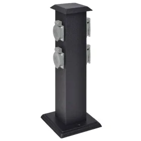 Black column with sockets for the garden by vidaXL, wall sockets - Ref: Foro24-41233, Price: 42,06 €, Discount: %