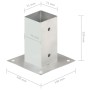 Anker für Pfosten 4 Einheiten verzinktes Metall 71 mm von , Zaunpfosten - Ref: Foro24-145447, Preis: 25,41 €, Rabatt: %