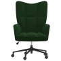 Silla de relajación de terciopelo verde oscuro de , Sillones - Ref: Foro24-328174, Precio: 113,49 €, Descuento: %