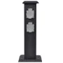 Black column with sockets for the garden by vidaXL, wall sockets - Ref: Foro24-41233, Price: 42,06 €, Discount: %
