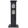 Schwarze Säule mit Steckdosen für den Garten von vidaXL, Steckdosen - Ref: Foro24-41233, Preis: 38,34 €, Rabatt: %