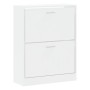 Glossy white plywood shoe cabinet 63x24x81 cm by , Shoe racks and shoe organizers - Ref: Foro24-342560, Price: 79,84 €, Disco...