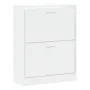 Mueble zapatero madera contrachapada blanco brillo 63x24x81 cm de , Zapateros y organizadores de calzado - Ref: Foro24-342560...