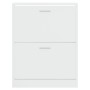 Glossy white plywood shoe cabinet 63x24x81 cm by , Shoe racks and shoe organizers - Ref: Foro24-342560, Price: 79,84 €, Disco...