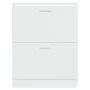 Mueble zapatero madera contrachapada blanco brillo 63x24x81 cm de , Zapateros y organizadores de calzado - Ref: Foro24-342560...