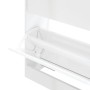 Glossy white plywood shoe cabinet 63x24x81 cm by , Shoe racks and shoe organizers - Ref: Foro24-342560, Price: 79,84 €, Disco...