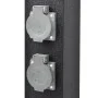 Black column with sockets for the garden by vidaXL, wall sockets - Ref: Foro24-41233, Price: 42,06 €, Discount: %