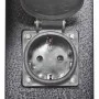 Black column with sockets for the garden by vidaXL, wall sockets - Ref: Foro24-41233, Price: 42,06 €, Discount: %