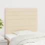 Headboards 2 units of cream-colored fabric 80x5x78/88 cm by , Headboards and footboards - Ref: Foro24-3116451, Price: 66,33 €...