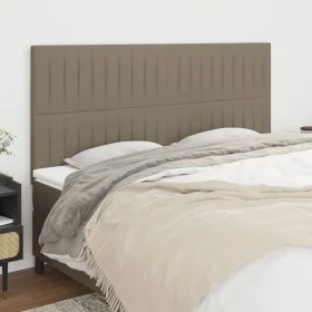 Headboards 4 units of taupe gray fabric 100x5x78/88 cm by , Headboards and footboards - Ref: Foro24-3116596, Price: 103,08 €,...