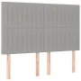 Cabeceros 4 unidades tela gris claro 72x5x78/88 cm de , Cabeceros y pies de cama - Ref: Foro24-3116568, Precio: 114,56 €, Des...