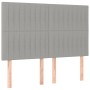 Kopfteile 4 Einheiten hellgrauer Stoff 72x5x78/88 cm von , Kopf- und Fußteile - Ref: Foro24-3116568, Preis: 117,59 €, Rabatt: %