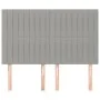 Cabeceros 4 unidades tela gris claro 72x5x78/88 cm de , Cabeceros y pies de cama - Ref: Foro24-3116568, Precio: 114,56 €, Des...