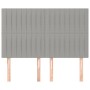 Kopfteile 4 Einheiten hellgrauer Stoff 72x5x78/88 cm von , Kopf- und Fußteile - Ref: Foro24-3116568, Preis: 117,59 €, Rabatt: %