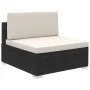 8-teiliges Gartenmöbel-Set und schwarze synthetische Rattankissen von vidaXL, Gartensets - Ref: Foro24-41261, Preis: 873,64 €...