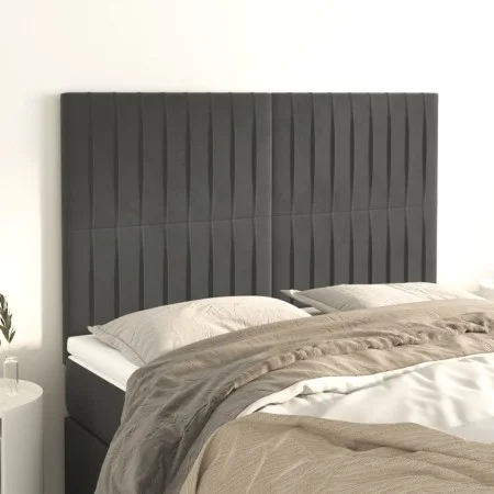 Kopfteile 4 Einheiten dunkelgrauer Samt 72x5x78/88 cm von , Kopf- und Fußteile - Ref: Foro24-3116619, Preis: 108,50 €, Rabatt: %