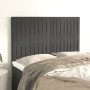 Headboards 4 units dark gray velvet 72x5x78/88 cm by , Headboards and footboards - Ref: Foro24-3116619, Price: 111,57 €, Disc...
