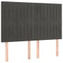 Headboards 4 units dark gray velvet 72x5x78/88 cm by , Headboards and footboards - Ref: Foro24-3116619, Price: 111,57 €, Disc...