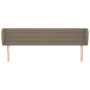 Kopfteil aus taupegrauem Stoff, 163 x 23 x 78/88 cm von , Kopf- und Fußteile - Ref: Foro24-3117294, Preis: 77,19 €, Rabatt: %