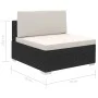 8-teiliges Gartenmöbel-Set und schwarze synthetische Rattankissen von vidaXL, Gartensets - Ref: Foro24-41261, Preis: 873,64 €...