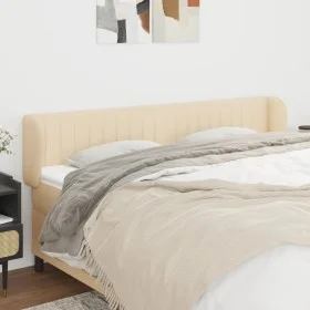 Cream fabric headboard 163x23x78/88 cm by , Headboards and footboards - Ref: Foro24-3117393, Price: 78,00 €, Discount: %