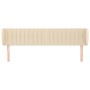 Kopfteil aus cremefarbenem Stoff, 163 x 23 x 78/88 cm von , Kopf- und Fußteile - Ref: Foro24-3117393, Preis: 79,73 €, Rabatt: %