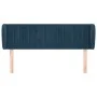 Dunkelblaues Samtkopfteil 147x23x78/88 cm von , Kopf- und Fußteile - Ref: Foro24-3117434, Preis: 77,90 €, Rabatt: %