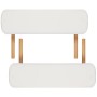 Folding massage table 2 zones cream wooden structure by vidaXL, massage tables - Ref: Foro24-110078, Price: 171,53 €, Discoun...