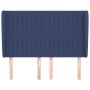 Headboard with blue fabric ears 147x23x118/128 cm by , Headboards and footboards - Ref: Foro24-3118198, Price: 113,30 €, Disc...