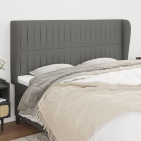 Kopfteil mit dunkelgrauen Stoffohren 163x23x118/128 cm von , Kopf- und Fußteile - Ref: Foro24-3118201, Preis: 134,70 €, Rabat...