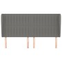 Headboard with dark gray fabric ears 163x23x118/128 cm by , Headboards and footboards - Ref: Foro24-3118201, Price: 135,06 €,...
