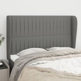 Kopfteil mit dunkelgrauen Stoffohren 147x23x118/128 cm von , Kopf- und Fußteile - Ref: Foro24-3118193, Preis: 131,81 €, Rabat...