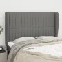 Headboard with dark gray fabric ears 147x23x118/128 cm by , Headboards and footboards - Ref: Foro24-3118193, Price: 128,15 €,...