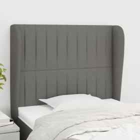 Kopfteil mit dunkelgrauen Stoffohren 103x23x118/128 cm von , Kopf- und Fußteile - Ref: Foro24-3118185, Preis: 69,61 €, Rabatt: %